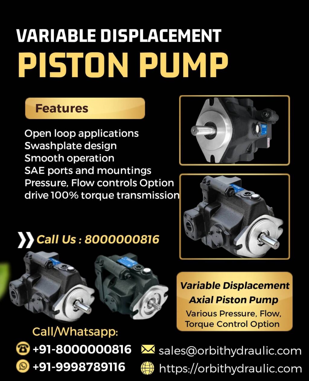 Yeoshe hydraulic Piston pump